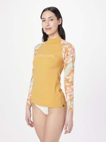 RIP CURL Performance Shirt 'ALWAYS SUMMER' in Gold: front