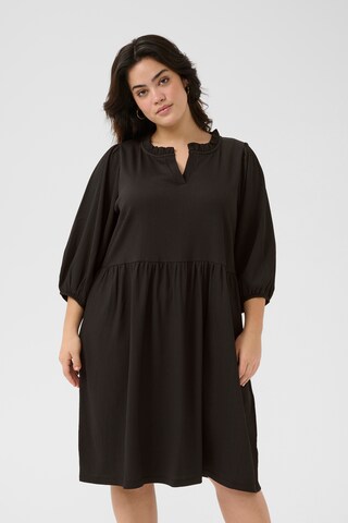 Robe KAFFE CURVE en noir : devant