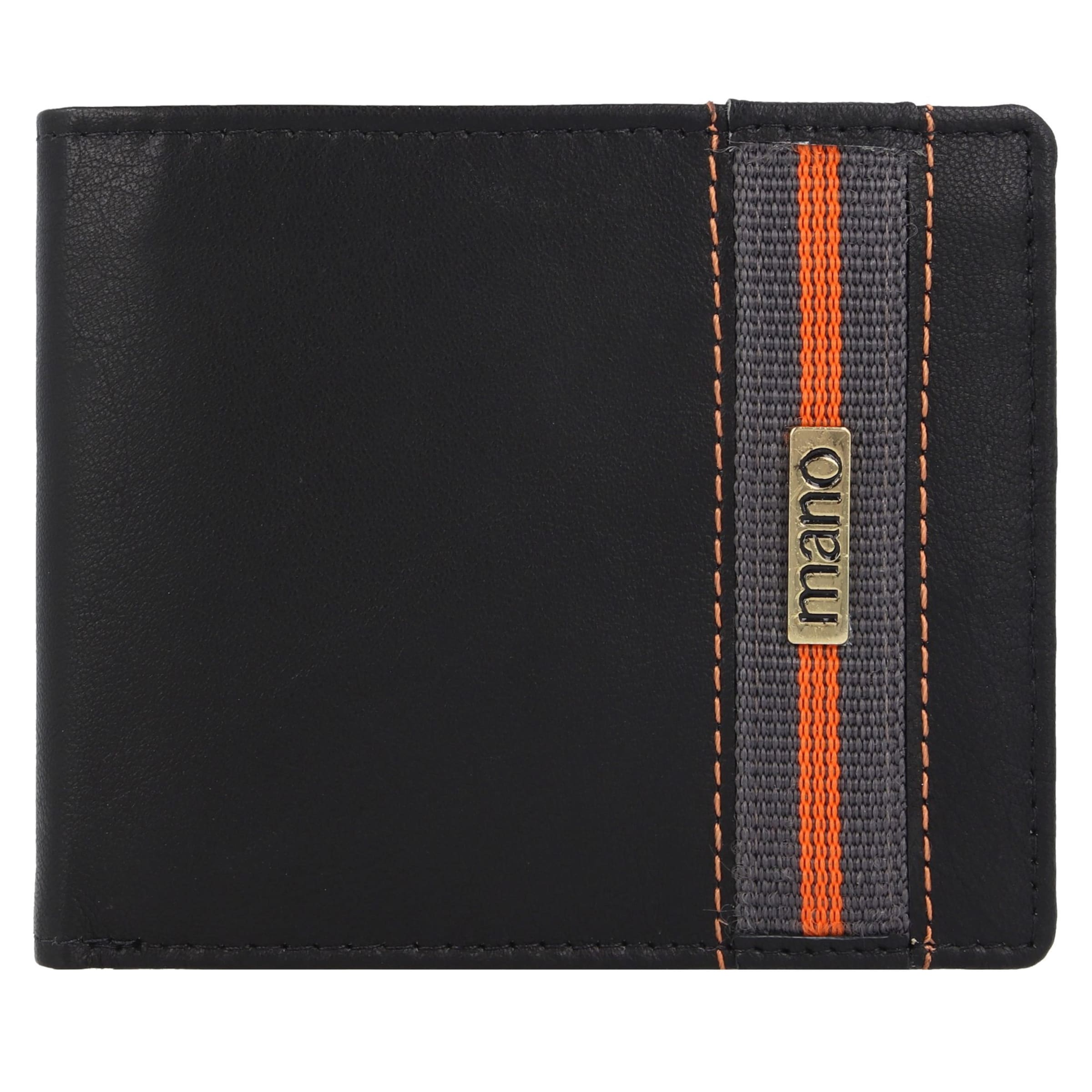 mano Wallet 'Don Leonardo' in Black: front