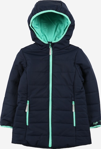 Coupe regular Veste d’hiver 'Stavanger' TROLLKIDS en bleu : devant