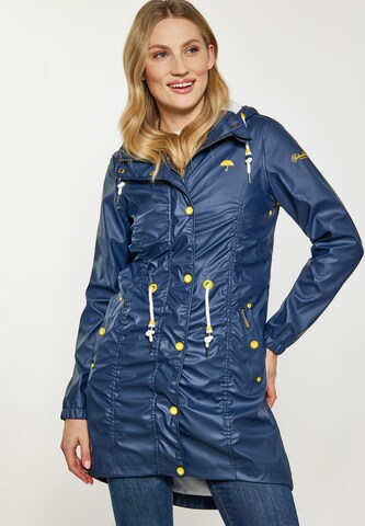 Schmuddelwedda Raincoat in Blue: front