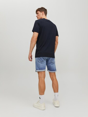 JACK & JONES Regularen Kavbojke 'Chris Wood' | modra barva