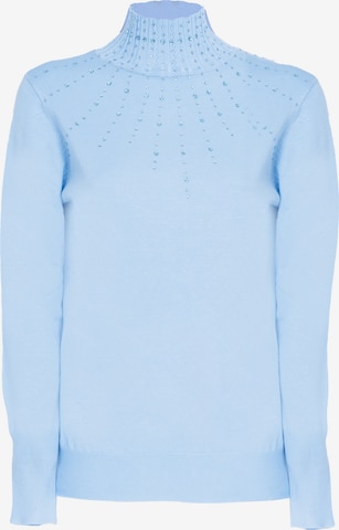 Influencer Sweater in Blue: front