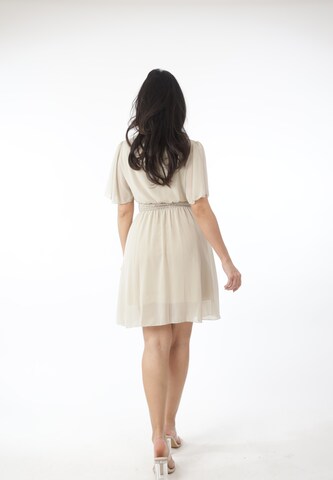 Elara Dress in Beige