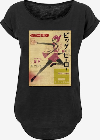 T-shirt 'Big Hero 6 Honey Lemon Newspaper' F4NT4STIC en noir : devant