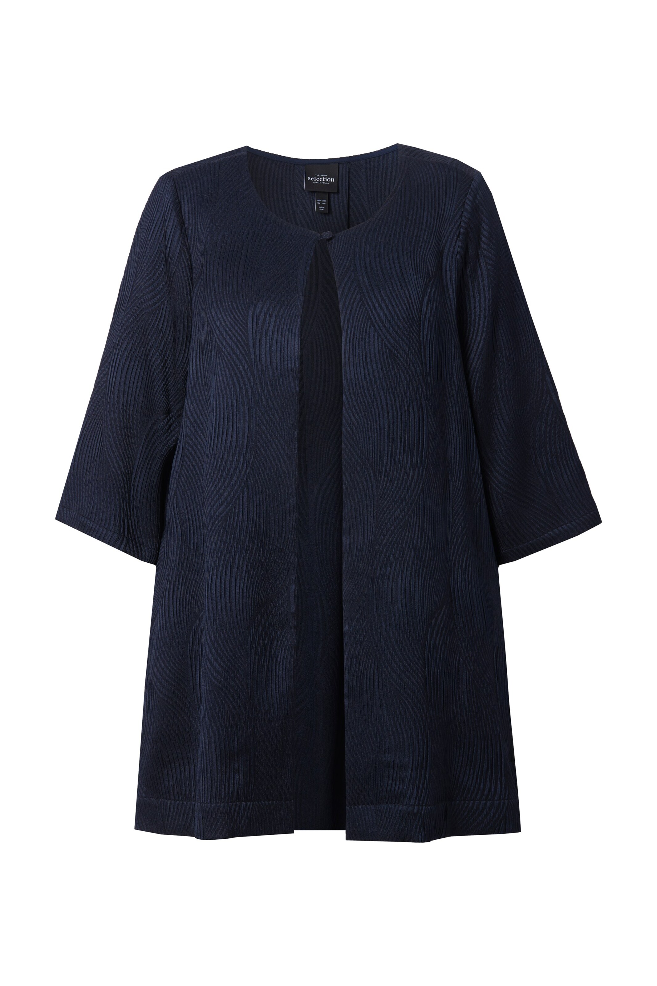 Ulla Popken Tussenjas in Blauw: voorkant