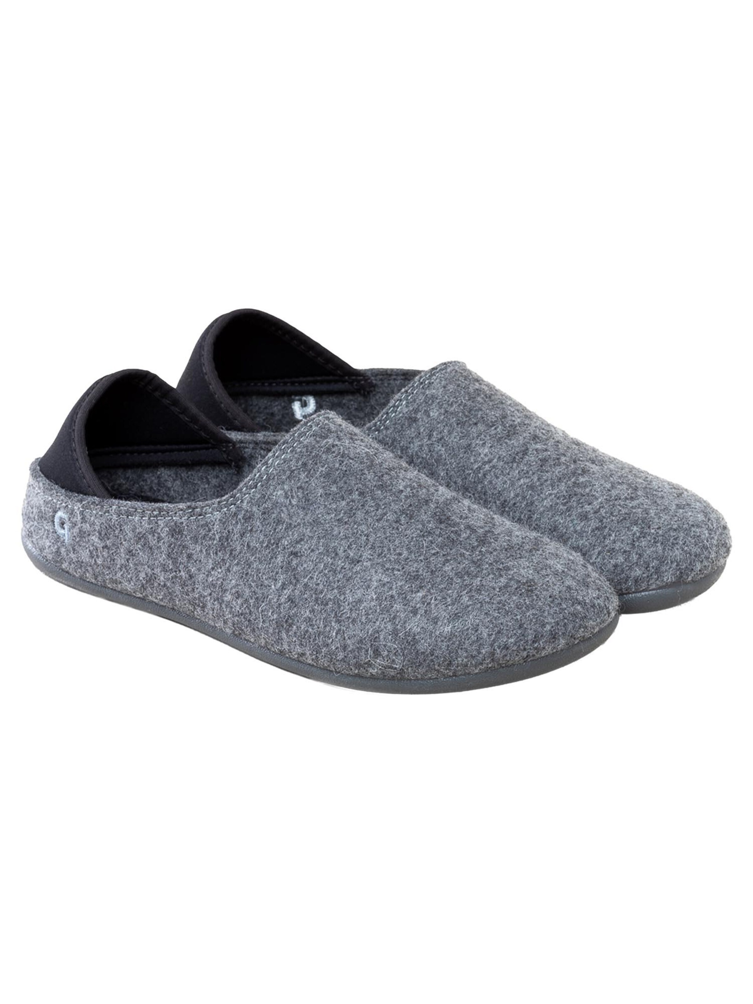 Gottstein Classic Flats 'Wool Slip-On' in Grey