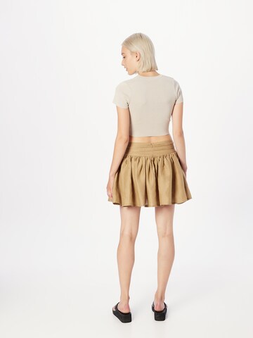 Rebirth Studios Skirt 'Linea' in Beige