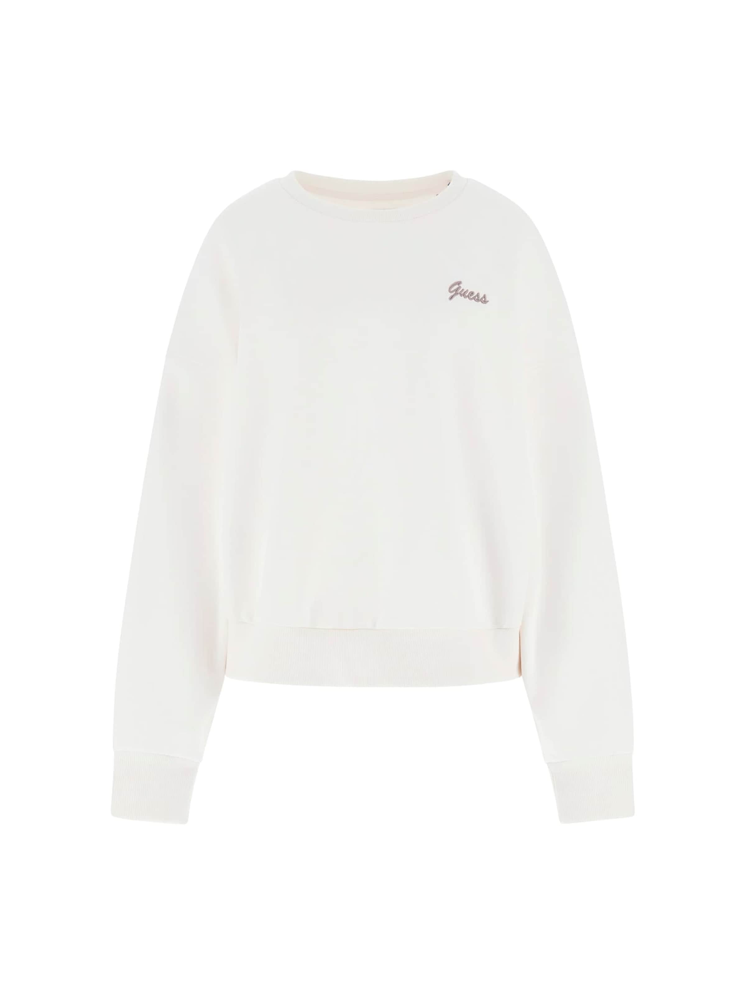 Sweat-shirt GUESS en blanc : devant