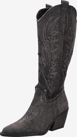 Salinyang Comwboystøvler i sort: forside