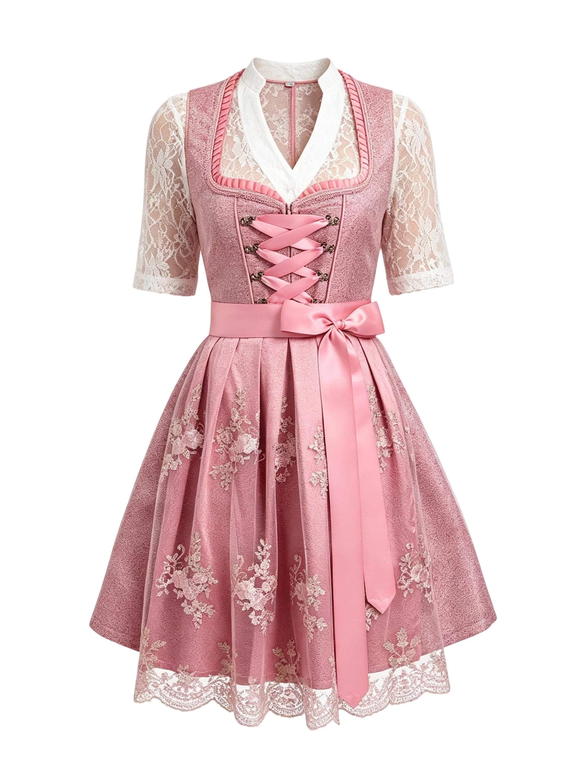 MODIURBAN Dirndl in Pink: front