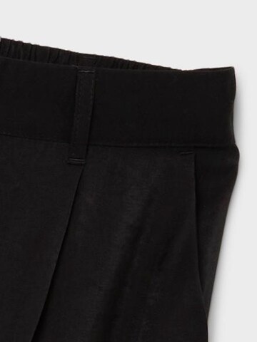 LMTD Zvonové kalhoty Kalhoty se sklady v pase 'RAILA' – černá