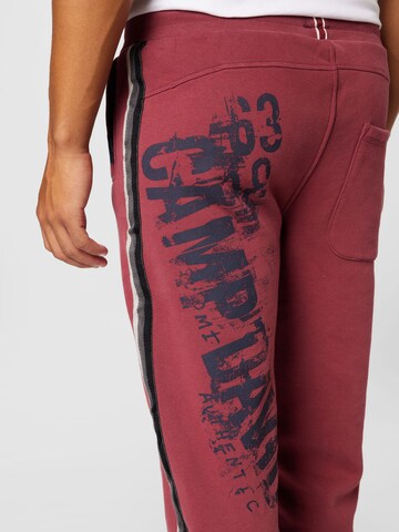 CAMP DAVID Tapered Pants in Red