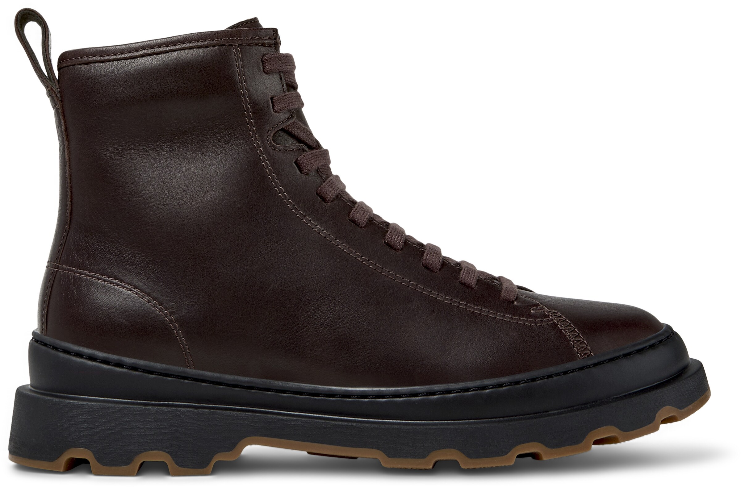 CAMPER Lace-up bootie 'Brutus' in Brown
