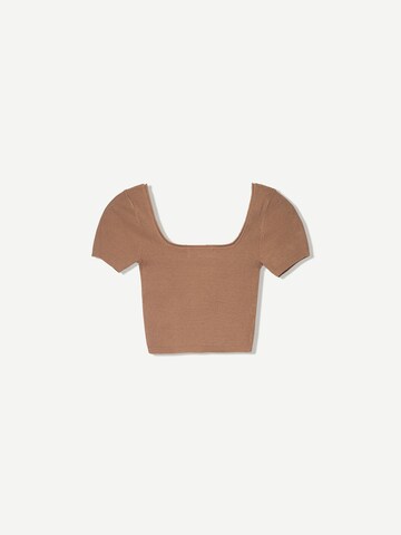BershkaPulover - smeđa boja