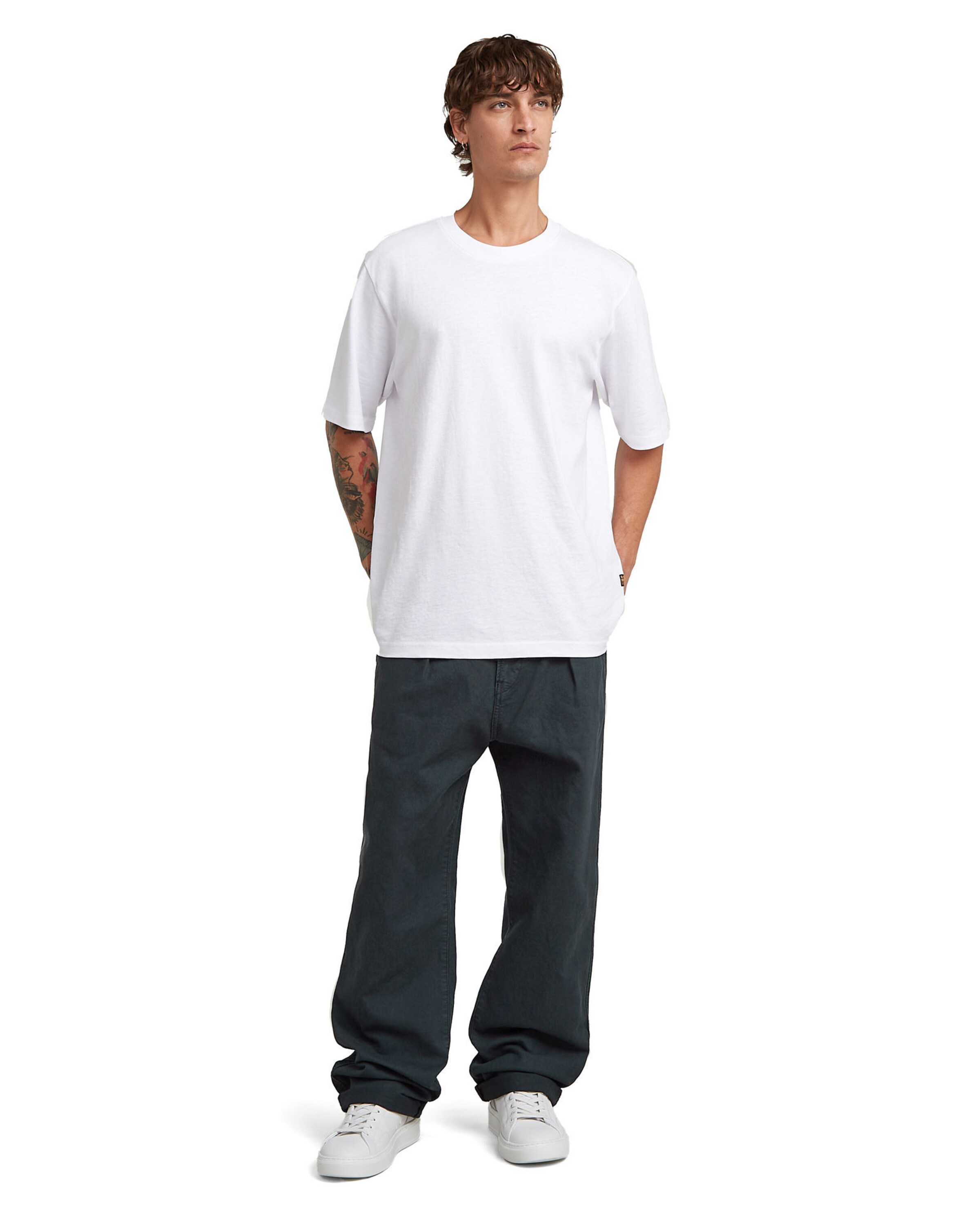 G-STAR Baggy Pleat-Front Pants in Blue