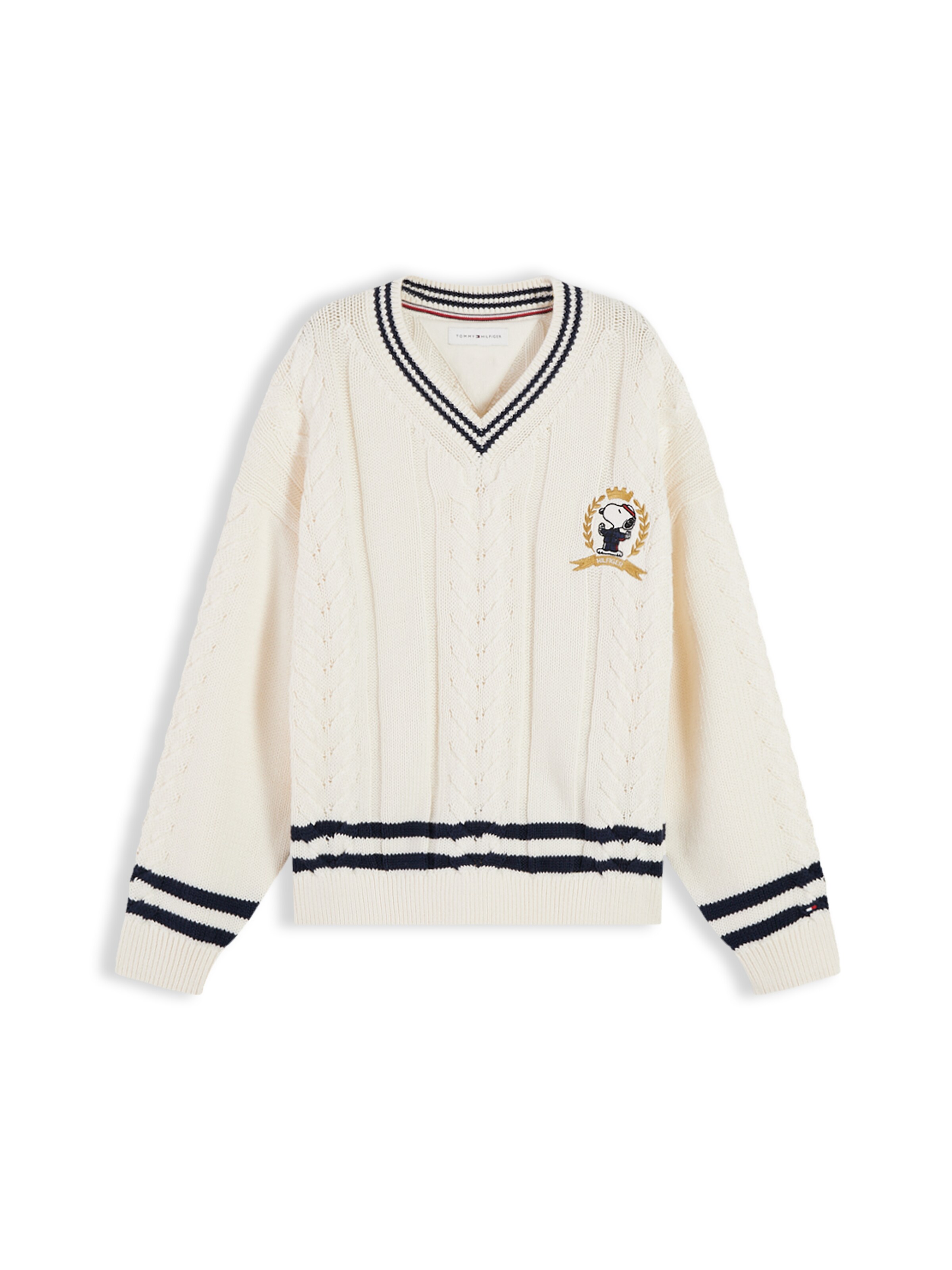 Pulover 'PEANUTS' de la TOMMY HILFIGER pe bej: față