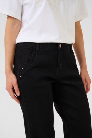 Cream Regular Jeans 'Raja' in Black