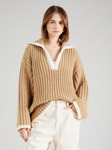 millane Pullover in Braun: predná strana