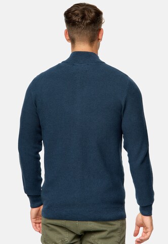 INDICODE JEANS Knit Cardigan in Blue