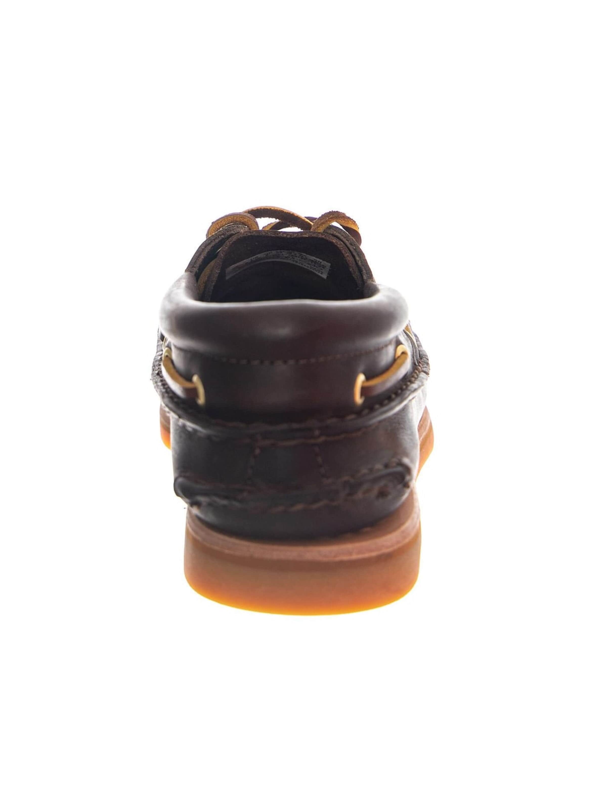 TIMBERLAND Mokassin 'CFTB Boat Shoe DK BRN F Grain' i brun