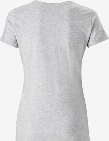 LOGOSHIRT Shirt 'Hogwarts' in Grey