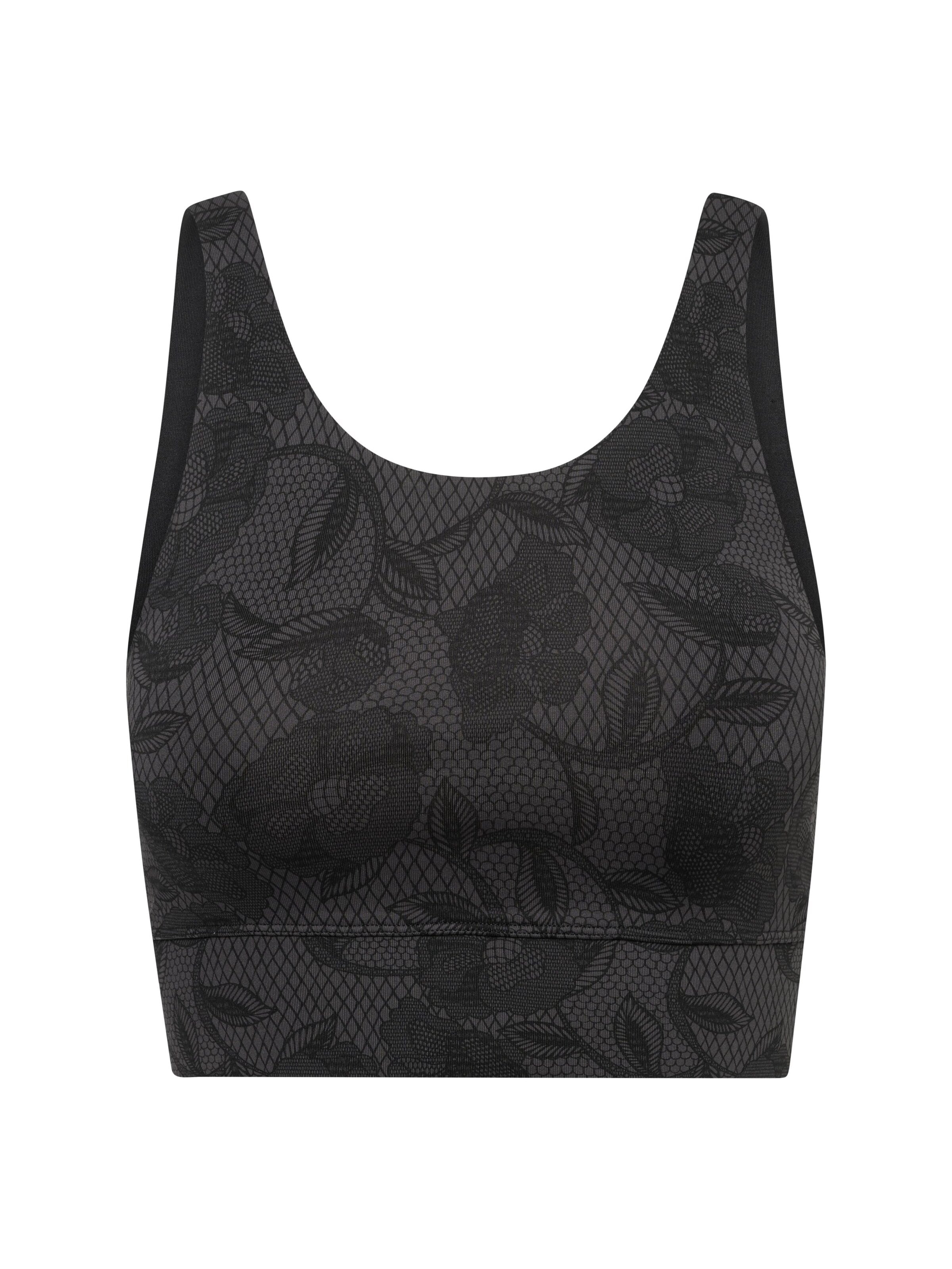 Hey Honey Bustier Sport-BH 'Bustier'‌‌‌ in Grau: Vorderseite