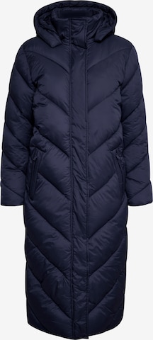 SAINT TROPEZ Wintermantel 'Catja' in Blauw: voorkant