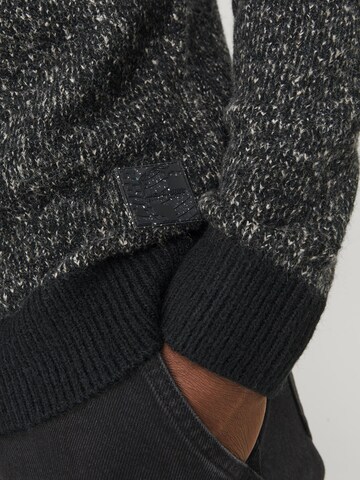 JACK & JONES Sweater 'JCOSPACE' in Black