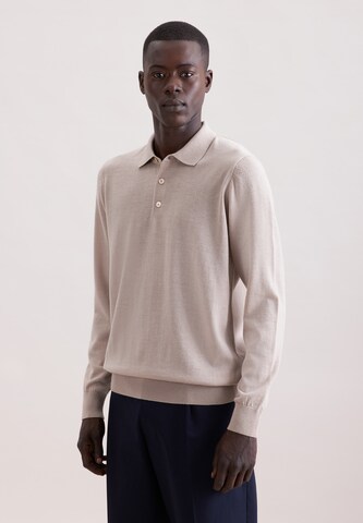 SEIDENSTICKER Pullover 'Schwarze Rose' in Beige: Vorderseite