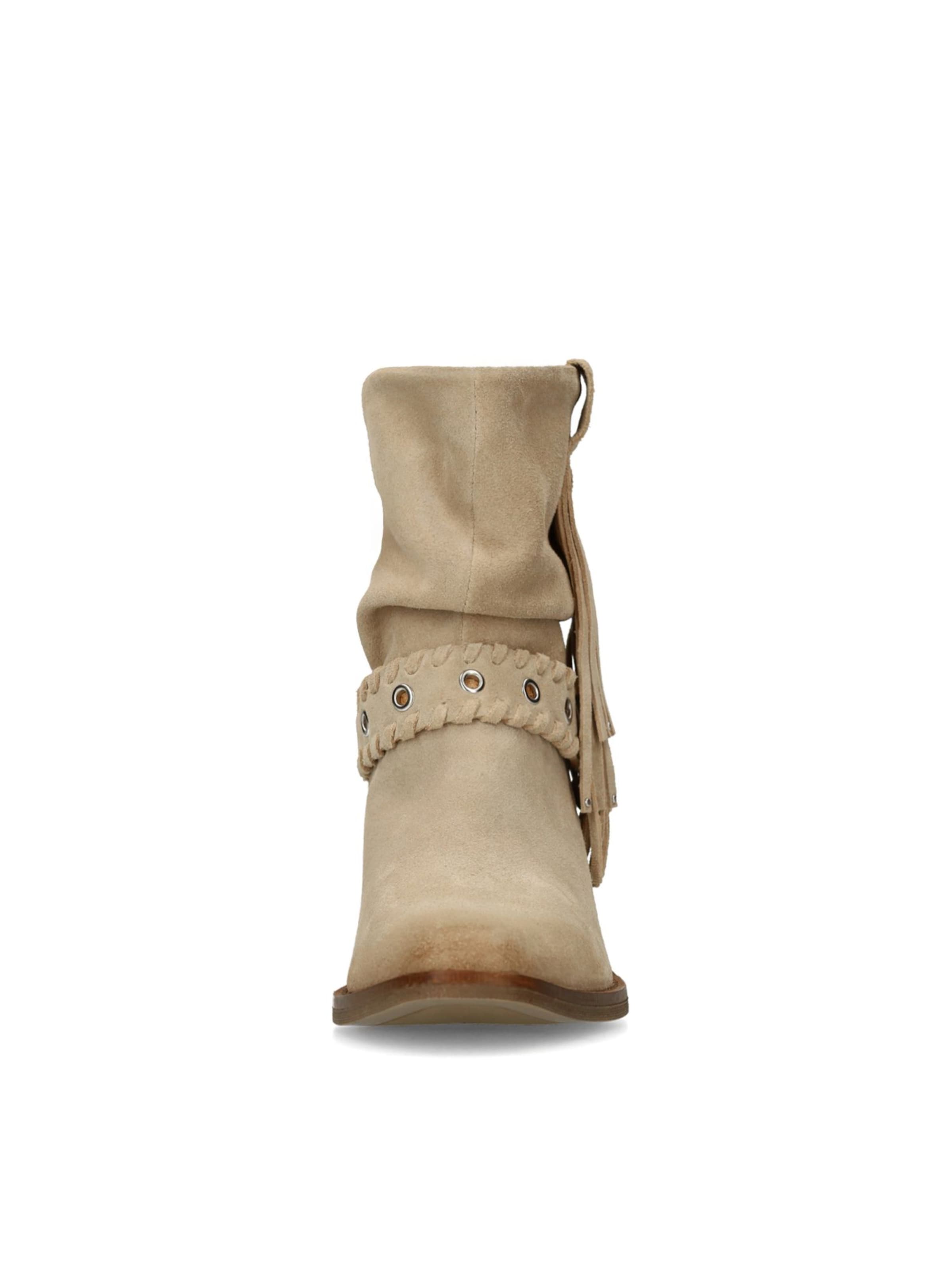 MANFIELD Stiefelette in Beige