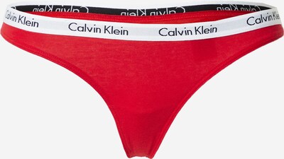 Calvin Klein Underwear String 'CAROUSEL' in rot / schwarz / weiß, Produktansicht