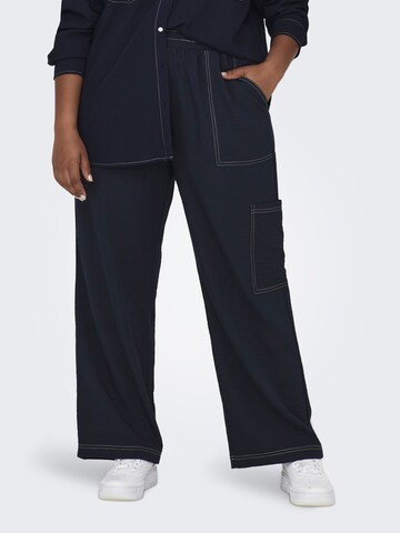 ONLY Carmakoma Wide Leg Hose in Blau