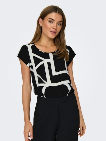 ONLY Top 'Vic' in Zwart: voorkant