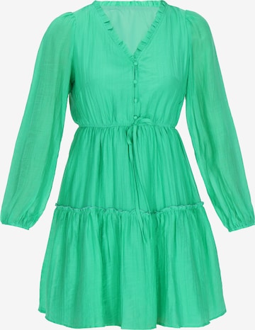 NAEMI Mekko värissä vihreä: etupuoli