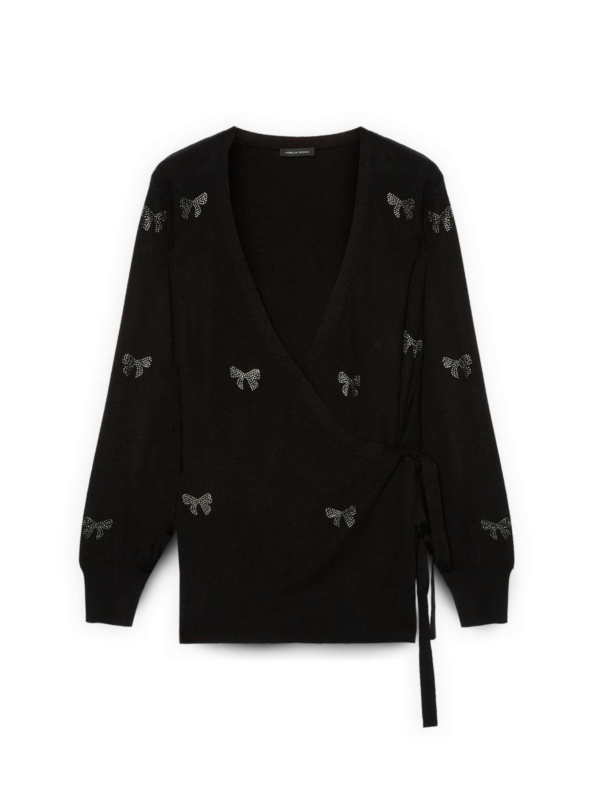 Pull-over Fiorella Rubino en noir : devant