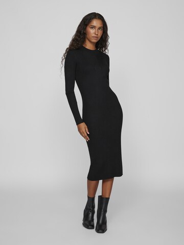 VILA Knitted dress in Black