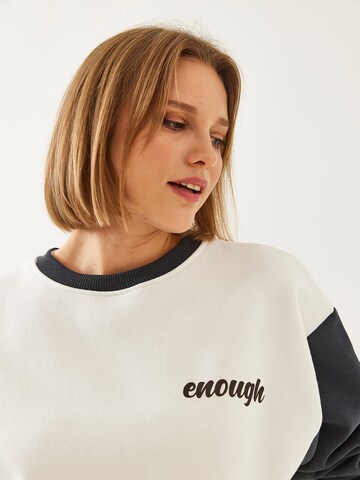 Sweat-shirt Bianco Lucci en blanc