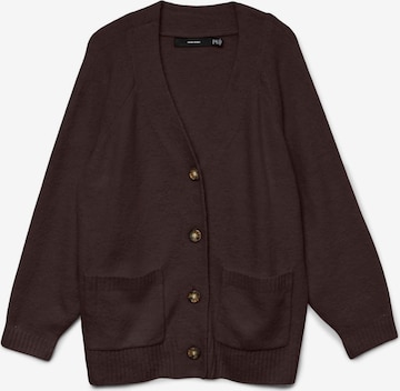 Cardigan 'VMCBoom' Vero Moda Curve en marron : devant