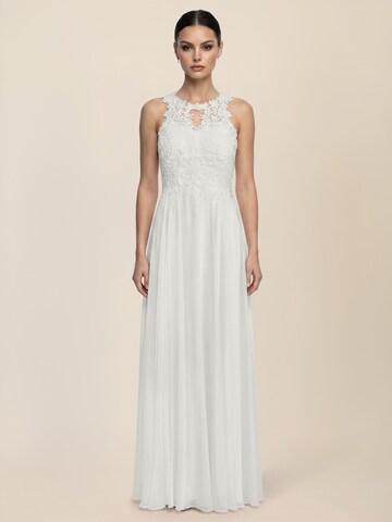 APART Evening Dress in White: front