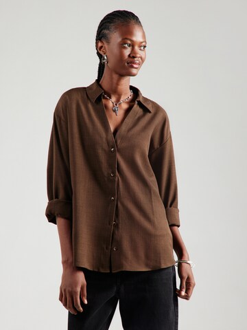 JDY Bluse 'JDYNINA' i brun: forside
