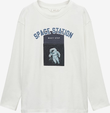 T-Shirt 'SPACE' MANGO KIDS en blanc : devant