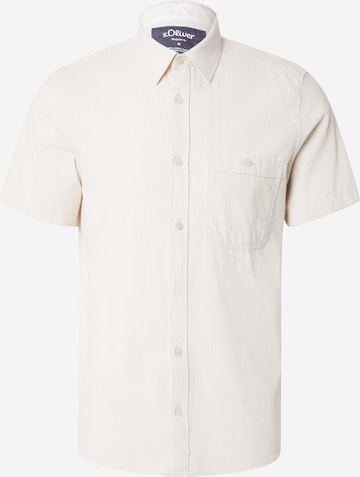 s.Oliver Regular fit Skjorta i beige: framsida