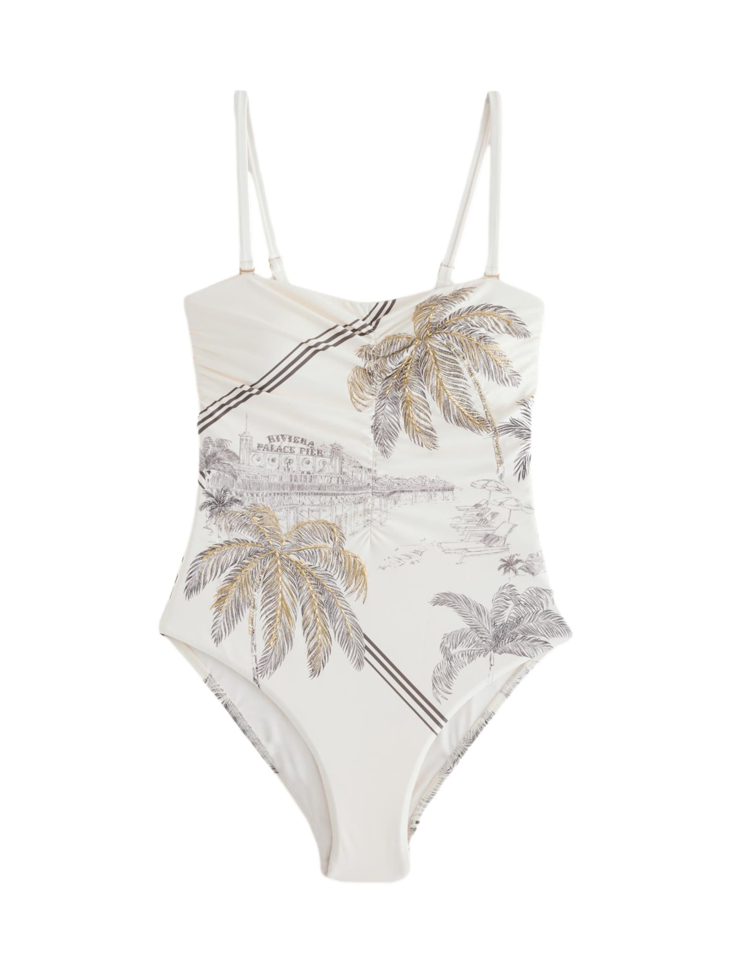 B by Ted Baker Bandeau Enodelne kopalke | bela barva: sprednja stran