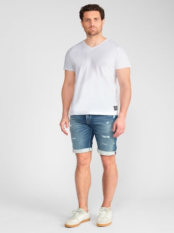 Le Temps Des Cerises Tapered Jeans in Blauw