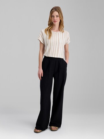 TIMEZONE Wide leg Pleat-Front Pants 'Wide' in Black