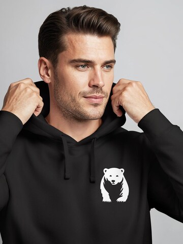 Neverless Sweatshirt 'Bär' in Black