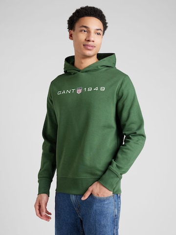 GANT Sweatshirt in Green: front