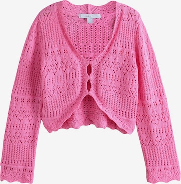 Next Knit cardigan in Pink: front