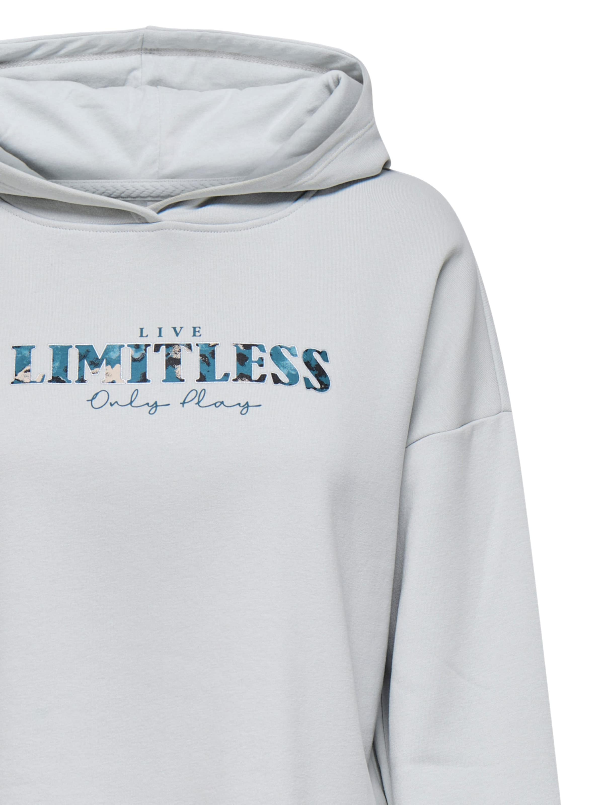 ONLY PLAY Sweatshirt 'Ja' in Grijs